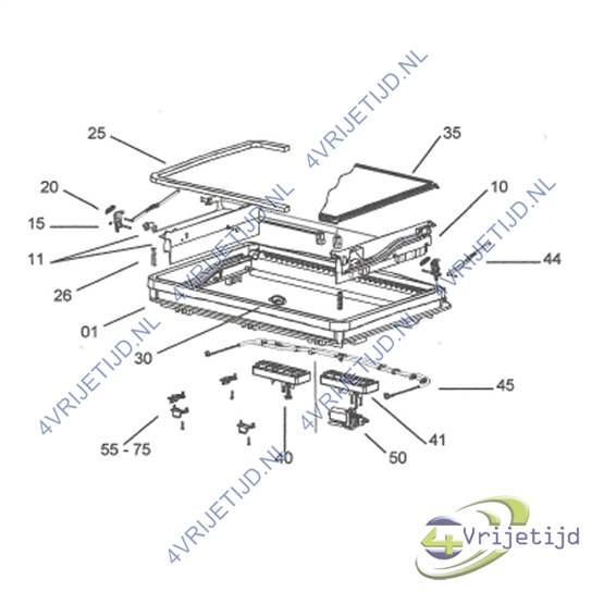 BG1716 - Seitz tandwiel aandrijving Midi-heki - afbeelding 3