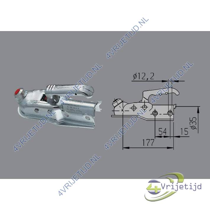 247162 - Alko Kogelkoppeling AK160 35 Rond 1600Kg - afbeelding 2