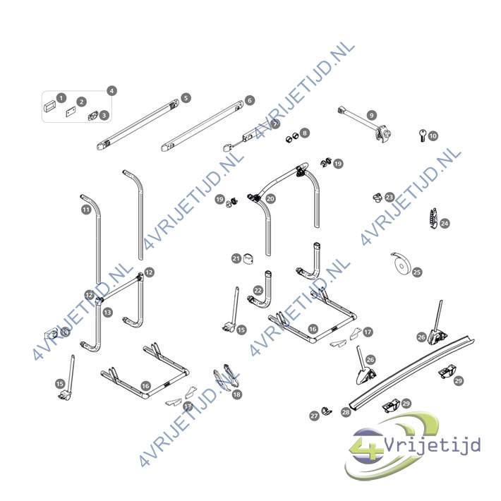 306946 - Thule bottom mounting rail Excellent - Elite - Sport G2 - afbeelding 2