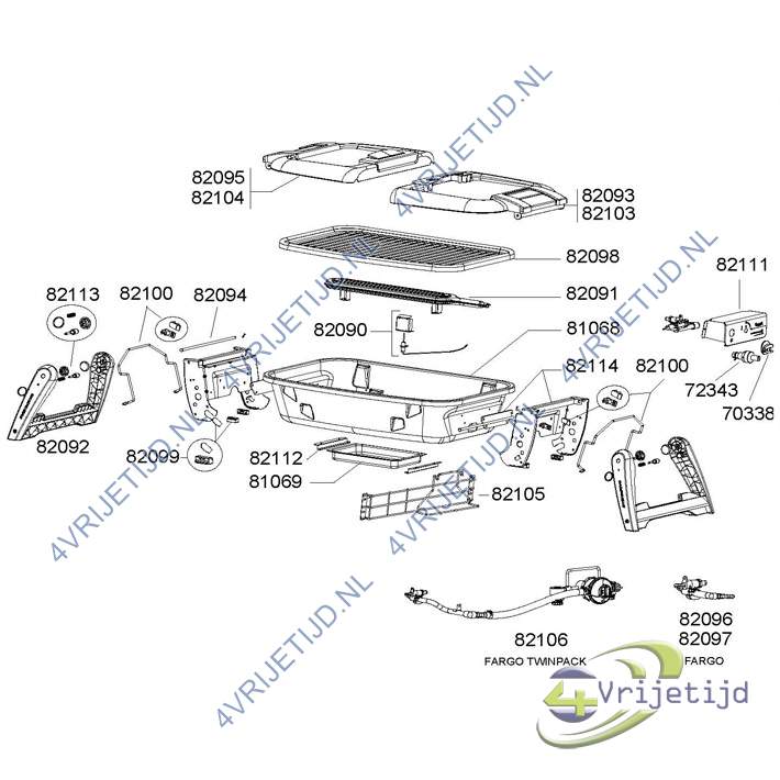 82113 - Campingaz Kit Locking Foot Fargo - afbeelding 4