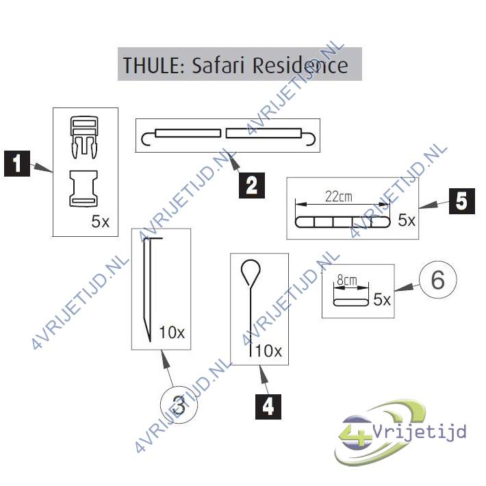 1500600119 - Thule Window Tube Assembly SafariRoom - afbeelding 4