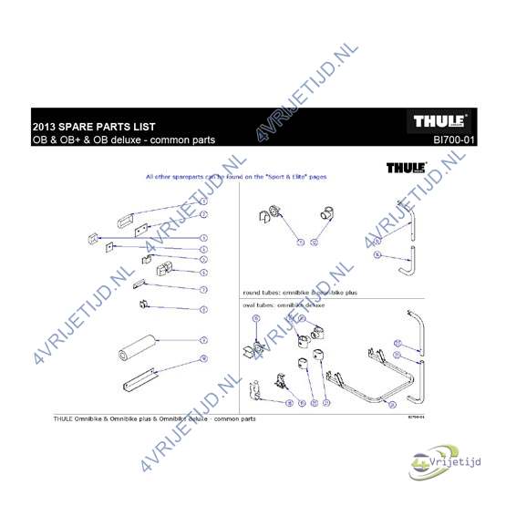 1500601518 - Thule Omni-bike Angle support rail Ducato - afbeelding 2