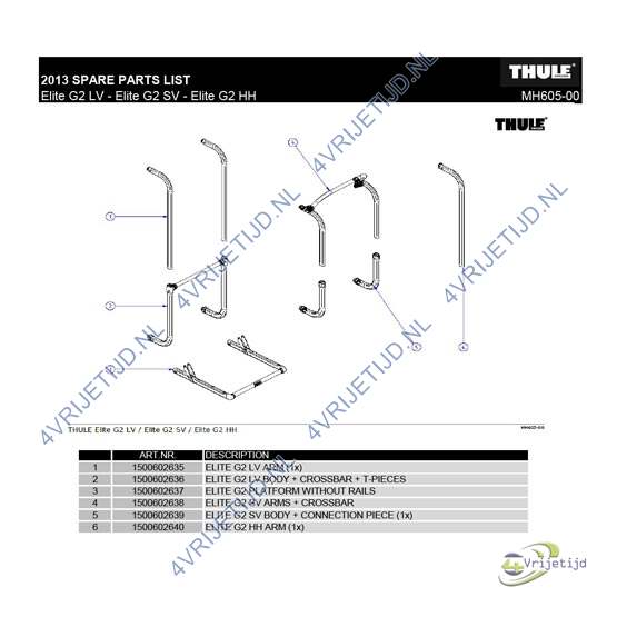 1500602637 - Thule platform without rails Elite G2 - afbeelding 4